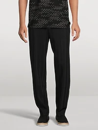 Zigzag Cotton-Blend Pants