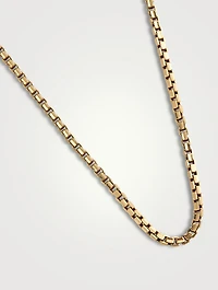 14K Gold Box Chain Necklace