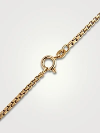 14K Gold Box Chain Necklace
