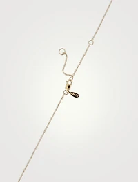 Love Letter 14K Gold X Initial Pavé Diamond Necklace