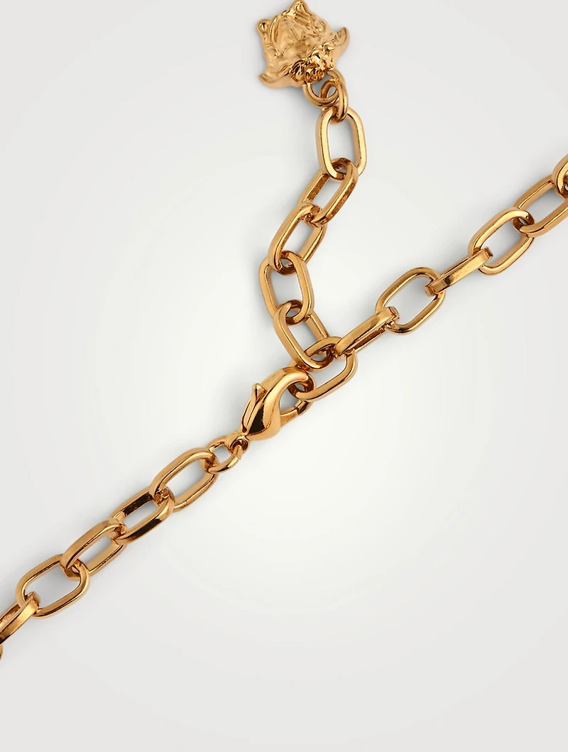 Crystal Medusa Greca Choker Necklace