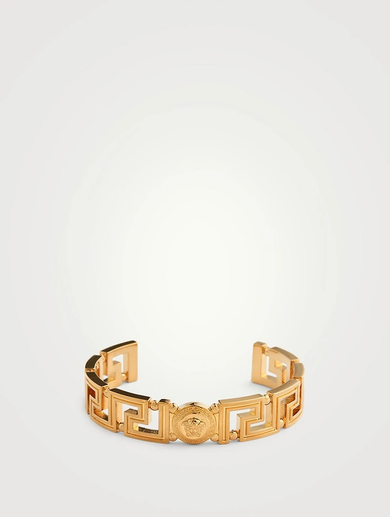 Medusa Greca Cuff Bracelet
