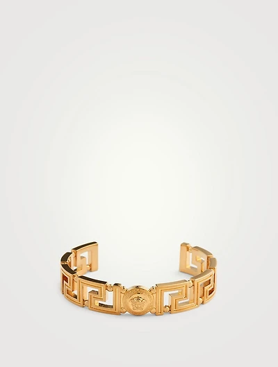 Medusa Greca Cuff Bracelet