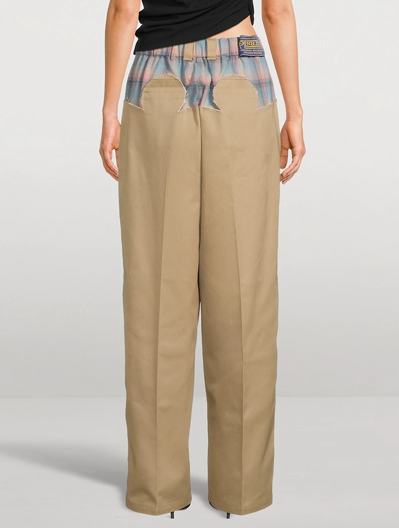 Maison Margiela x Pendleton Wide-Leg Trousers