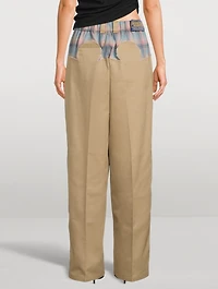 Maison Margiela x Pendleton Wide-Leg Trousers