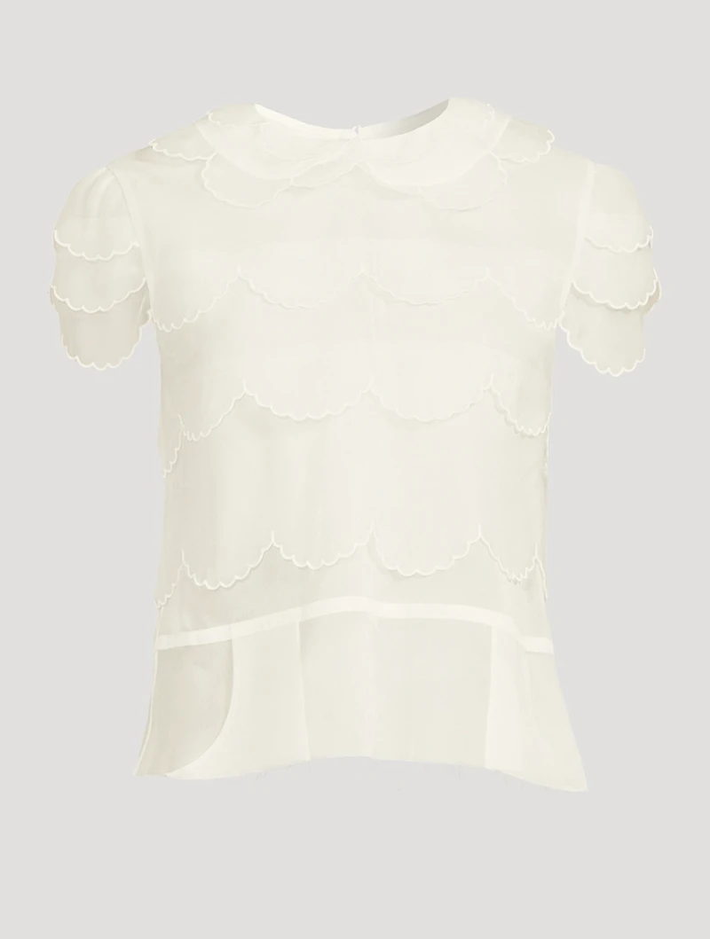 Frilled Organza Blouse
