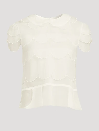Frilled Organza Blouse