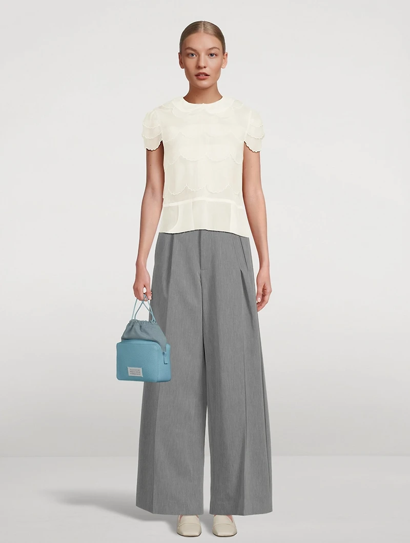 Frilled Organza Blouse