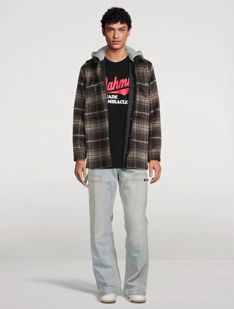 Wool-Blend Hooded Flannel