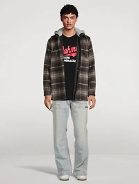 Wool-Blend Hooded Flannel