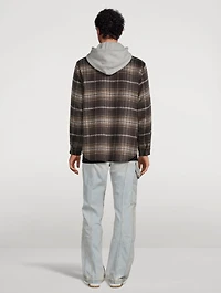 Wool-Blend Hooded Flannel