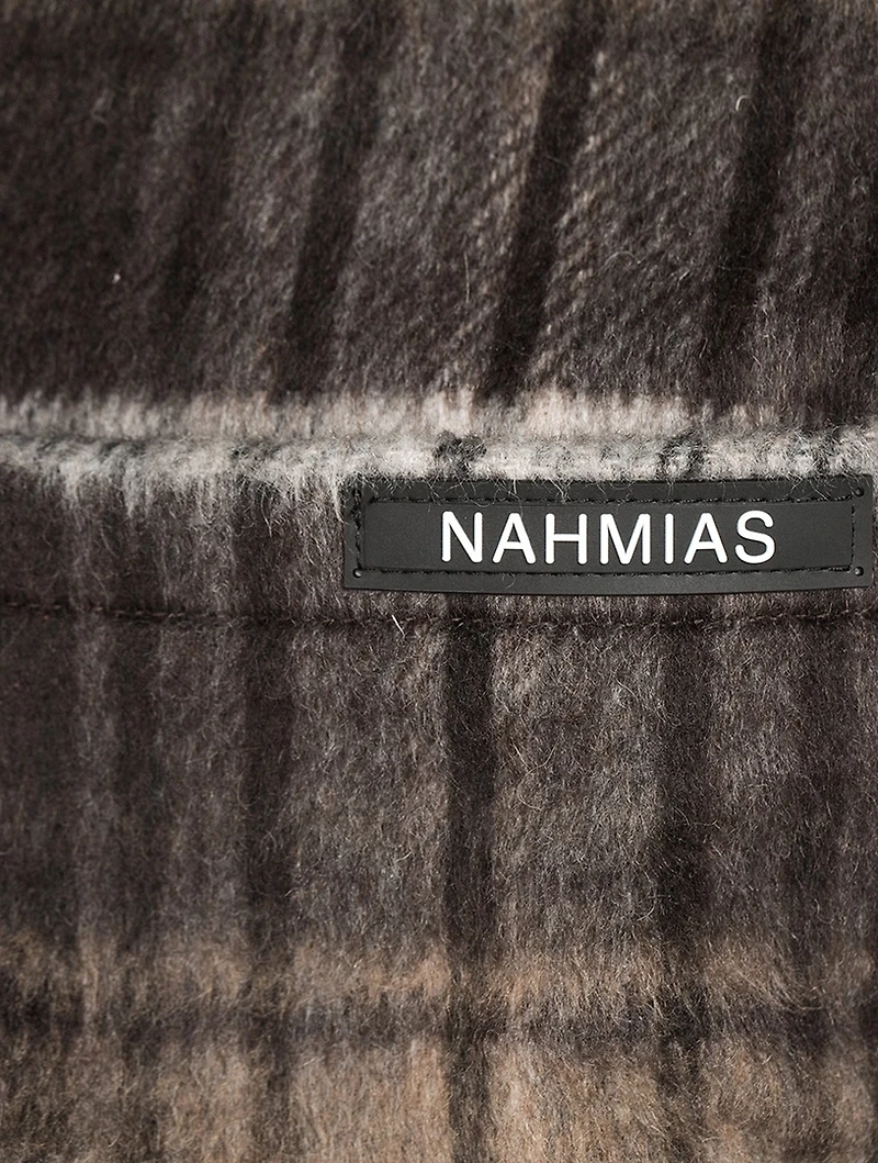 Wool-Blend Hooded Flannel