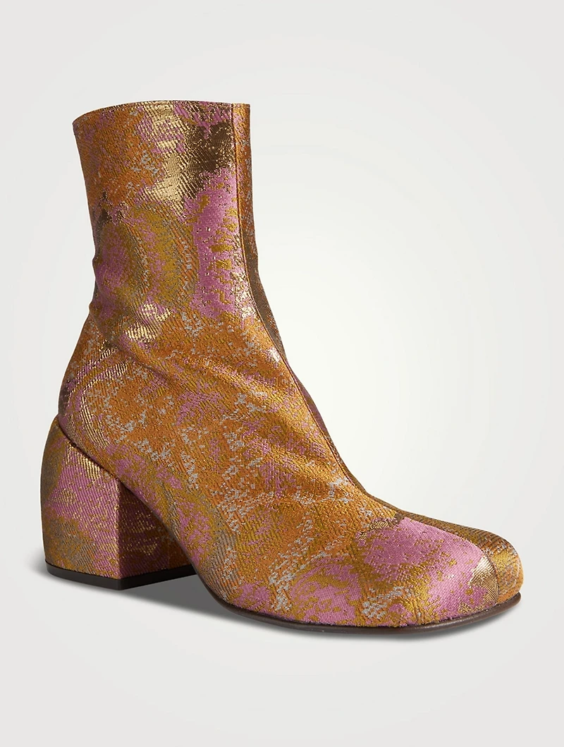 Jacquard Ankle Boots