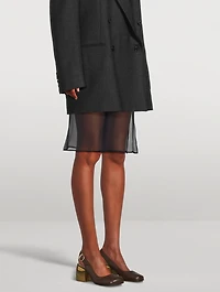 Leather Slingback Pumps