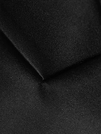 Wool-Blend Blazer With Pleated Back