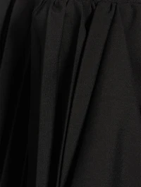 Wool-Blend Pleated Midi Skirt