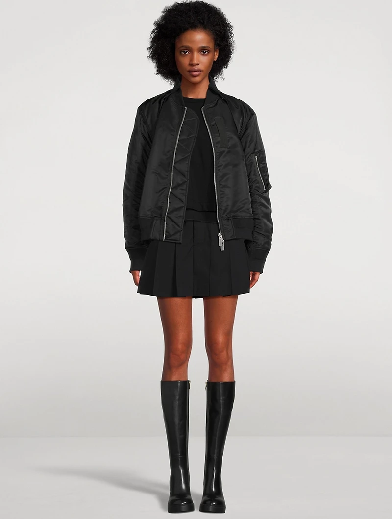 Nylon Bomber Jacket And Vest