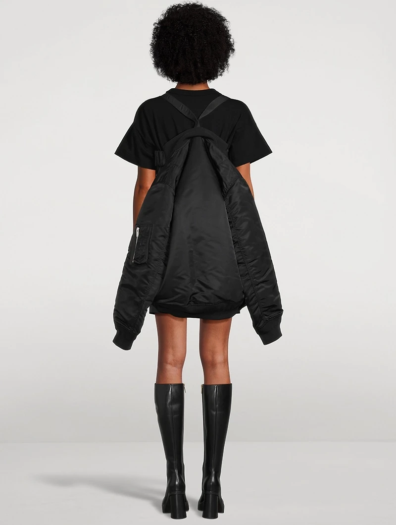 Nylon Bomber Jacket And Vest