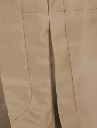 Nylon Twill Midi Skirt