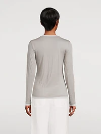Double-Layered Long-Sleeve T-Shirt