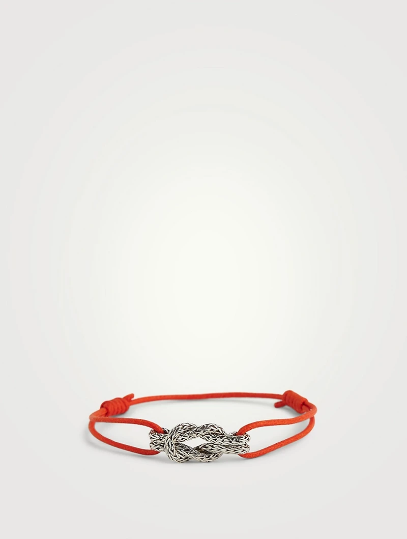 Love Knot Bracelet With Cotton Cord