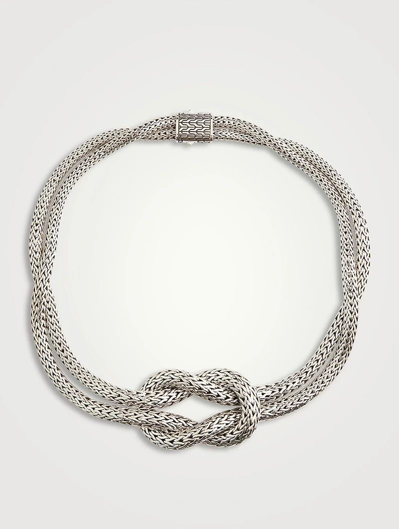 Love Knot Graduated Choker Necklace