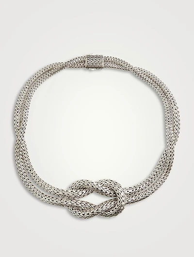 Love Knot Graduated Choker Necklace