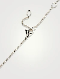 Surf Pavé Link Pendant Necklace With Diamonds