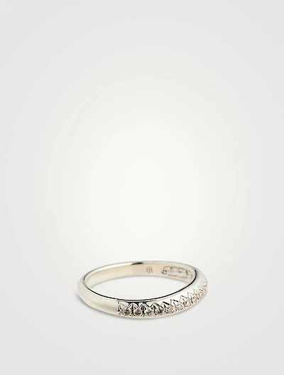 Surf Pavé Ring With Diamonds