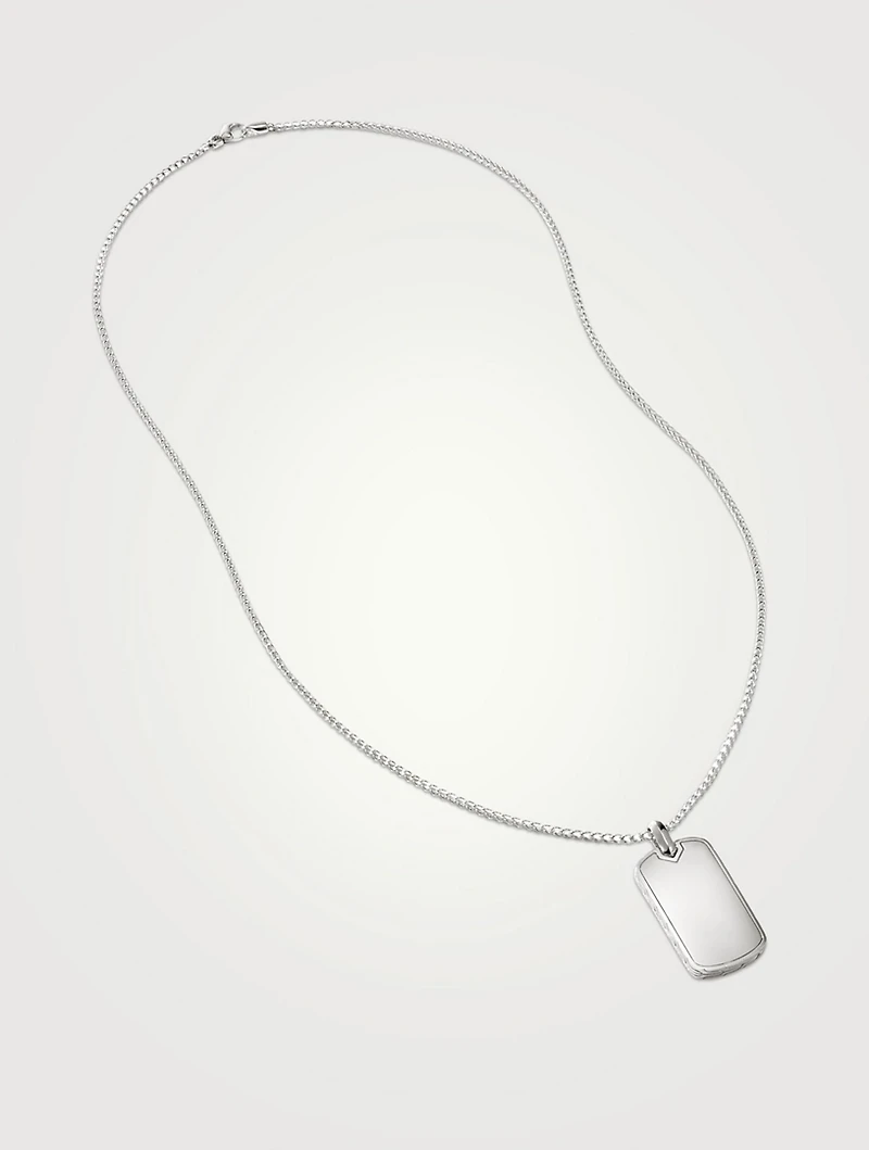 Dog Tag Pendant Necklace