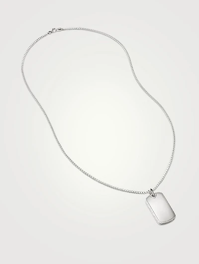 Dog Tag Pendant Necklace