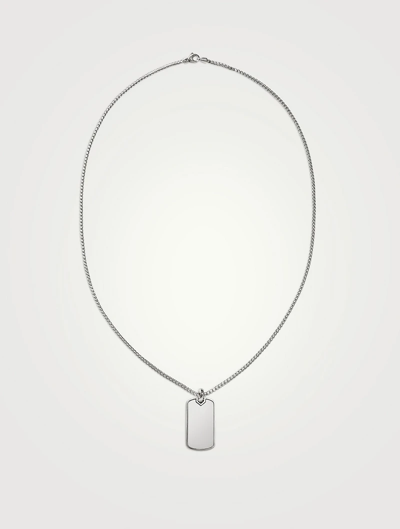 Dog Tag Pendant Necklace