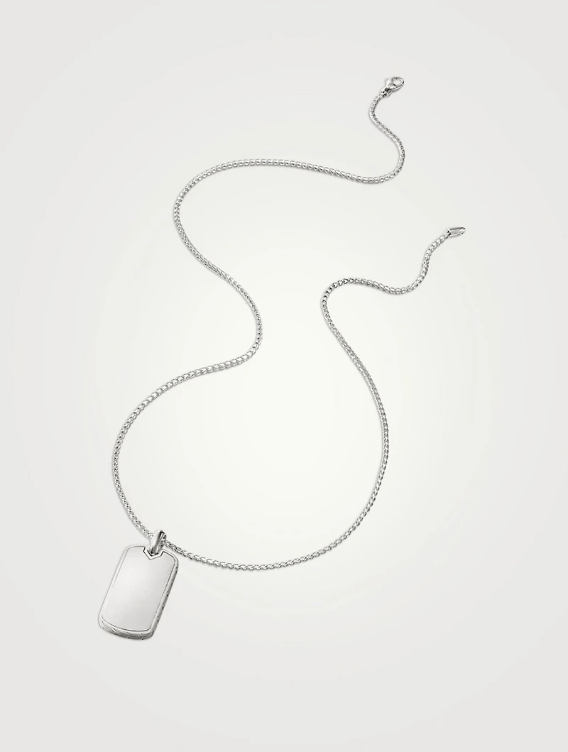 Dog Tag Pendant Necklace
