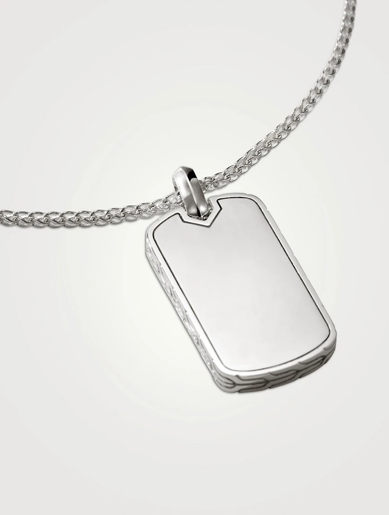 Dog Tag Pendant Necklace