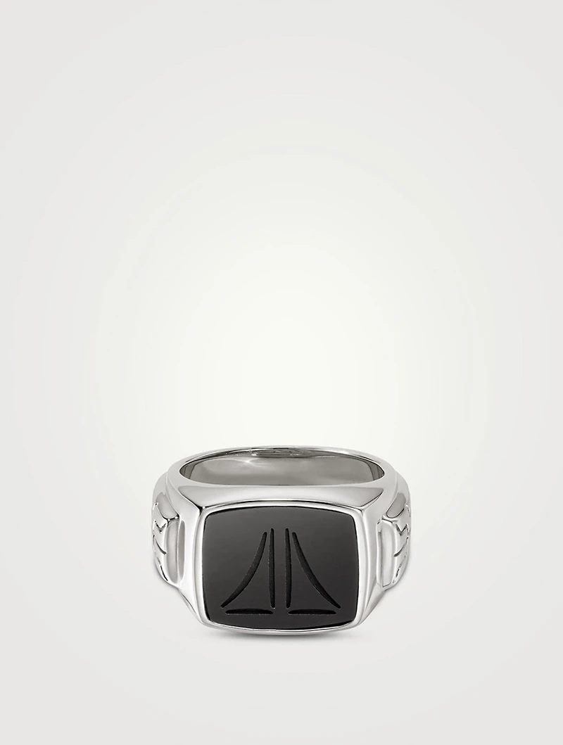 Signet Ring With Onyx