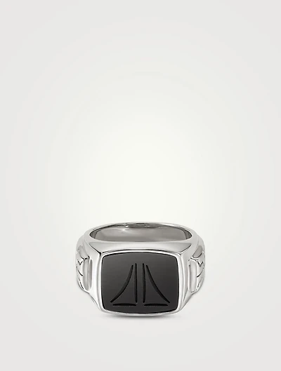 Signet Ring With Onyx