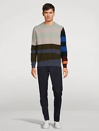Lambswool Sweater Striped Print