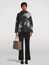 Stretch-Cotton Bootcut Trousers