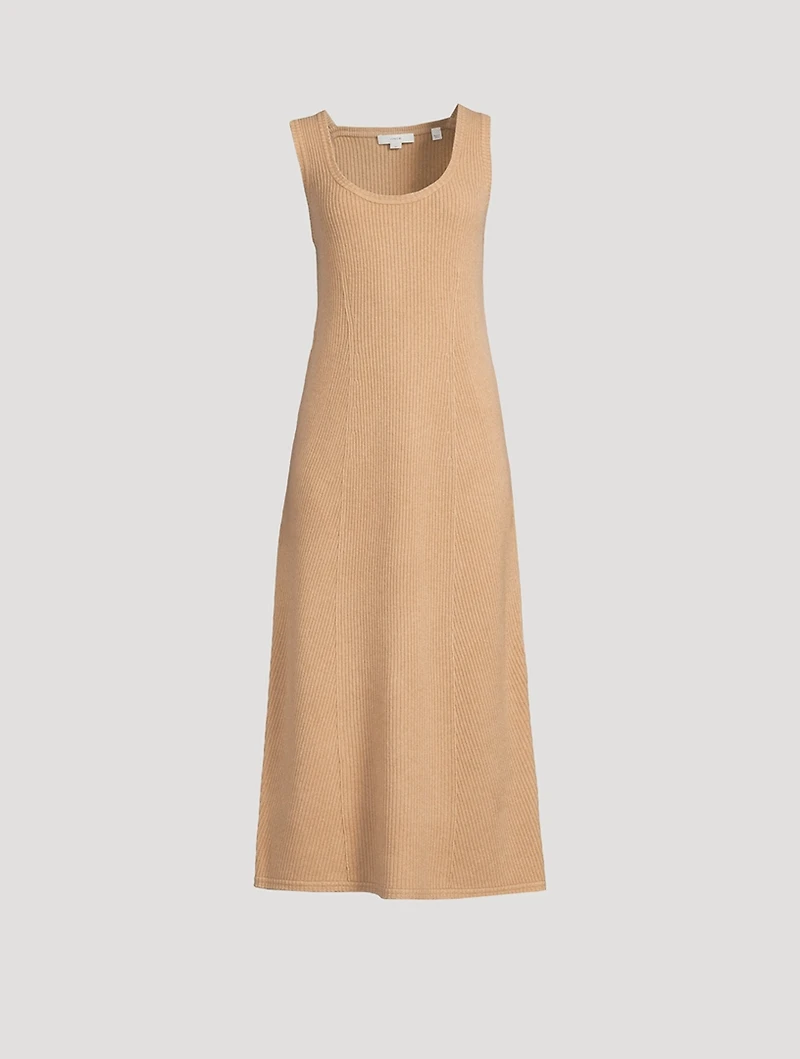 Ribbed Wool And Cashmere Midi Dress