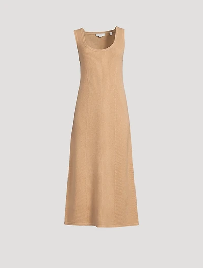 Ribbed Wool And Cashmere Midi Dress