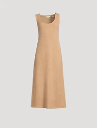 Ribbed Wool And Cashmere Midi Dress