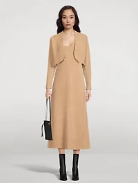 Ribbed Wool And Cashmere Midi Dress