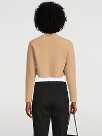 Ribbed Wool And Cashmere Bolero