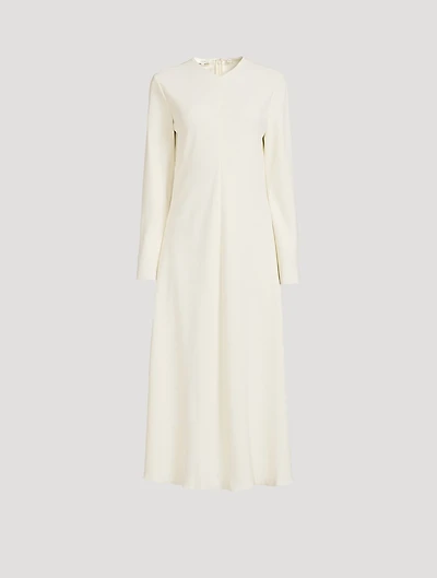 Bias-Cut Midi Dress