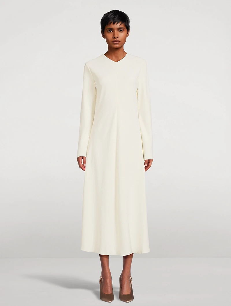 Bias-Cut Midi Dress