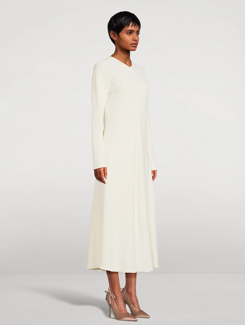 Bias-Cut Midi Dress