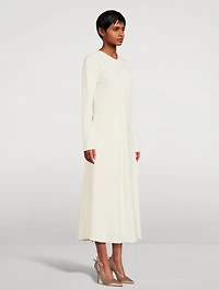 Bias-Cut Midi Dress