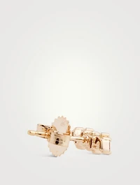 Classic Fireworks 18K Rose Gold Stud Earrings With Diamonds
