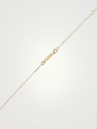 18K Gold Flower Pendant Necklace With Sapphire And Diamonds