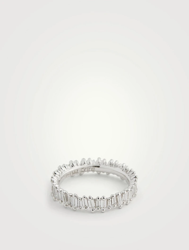 Fireworks 18K Gold Eternity Ring With Diamonds
